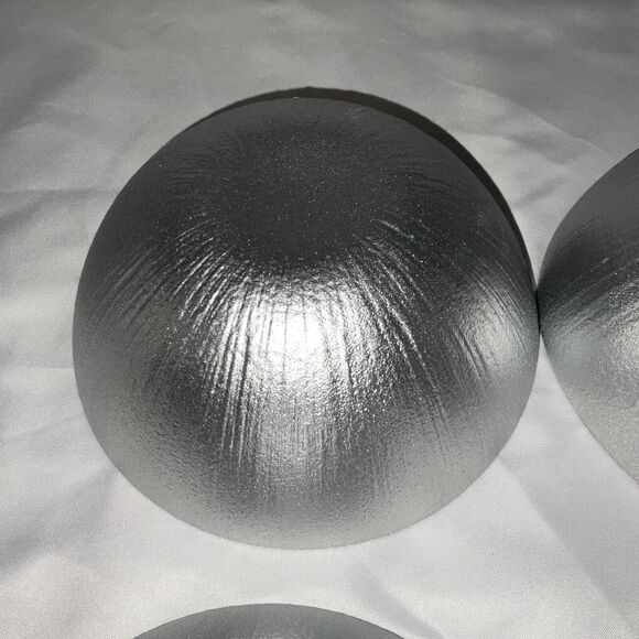 NWT AKCAM TURKISH GLASS GLITTERY SILVER PLATINUM 6” SOUP SALAD BOWLS SET OF 4 - Picture 10 of 12